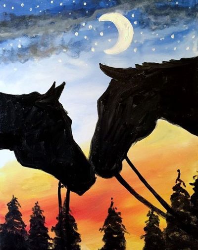 Brewery Arts Center, Adult Paint & Sip: Horse Love