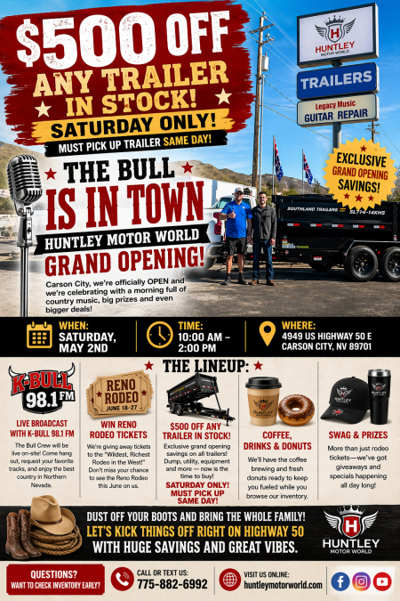 Carson City Events, Huntley Motor World® Grand Opening Celebration