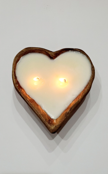 Wandering Wyld, Handcrafted Beeswax Heart Candles with Silver Apothecary Co.