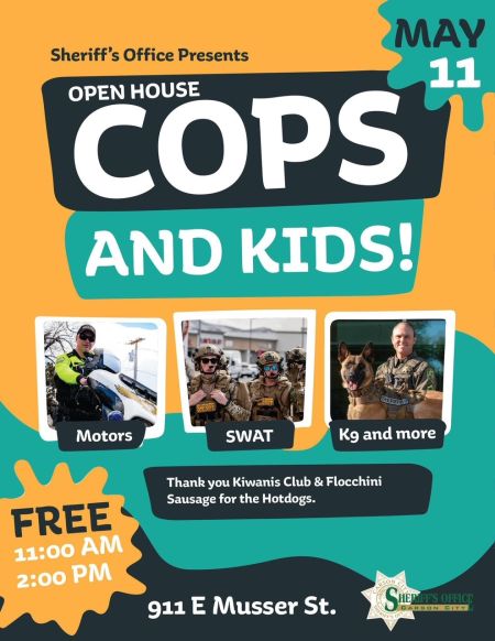 Carson City Events, Cops and Kids! Carson City Sheriff's Office Open House
