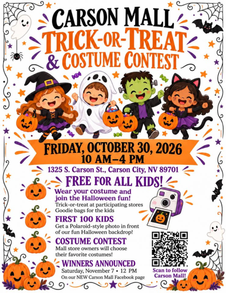 Carson Mall, Free Trick-or-Treat & Costume Contest