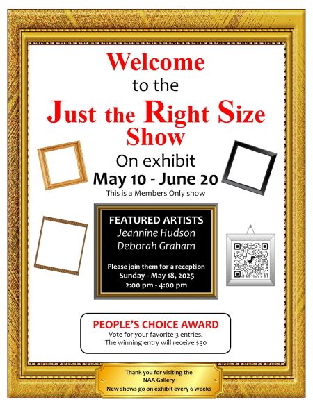 Nevada Artists Association, "Just the Right Size" Show at the NAA Gallery
