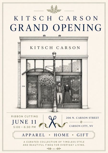 Carson City Chamber of Commerce, Grand Opening & Ribbon Cutting at Kitsch Carson