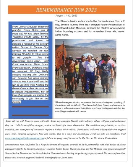 Visit Carson City, Remembrance Run