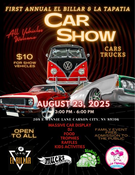 Carson City Events, Inaugural La Tapatía & El Billar Car Show