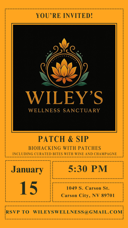 Carson City Events, Sip & Patch Party at Wiley's Wellness Sanctuary