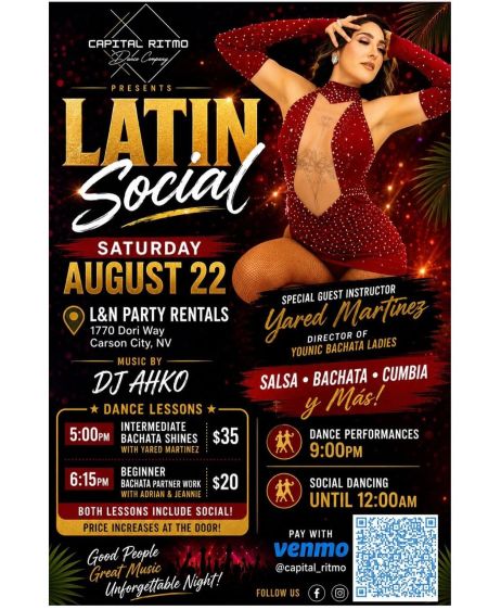 Carson City Events, LATIN SOCIAL AT L&N PARTY RENTALS!