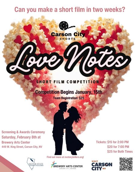 Brewery Arts Center, Love Notes Film Screenings & Awards