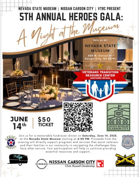 Nevada State Museum, 5th Annual Heroes Gala: A Night at the Museum