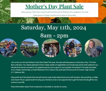 The Greenhouse Project, Mother's Day Plant Sale