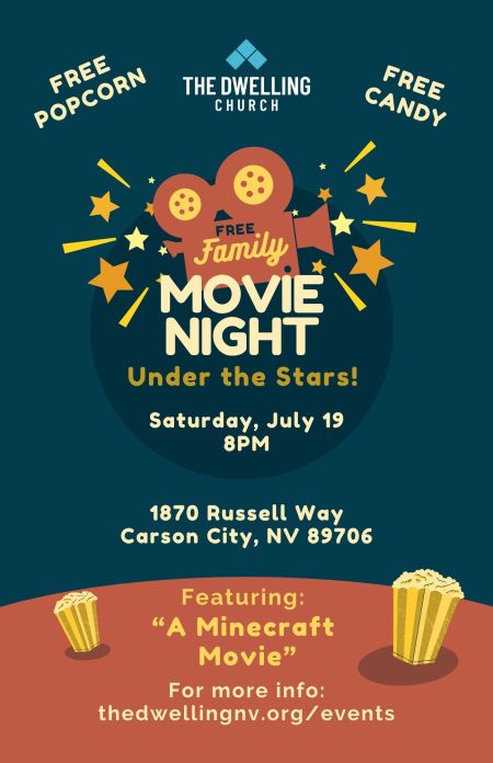 Carson City Events, Free Community Movie Night Under the Stars