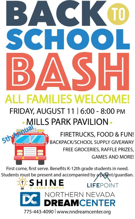 Northern Nevada Dream Center, 6th Annual Back to School Bash