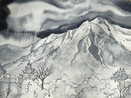 d'Lauren Fine Arts, Let’s Paint Job’s Peak at the Nature Conservancy