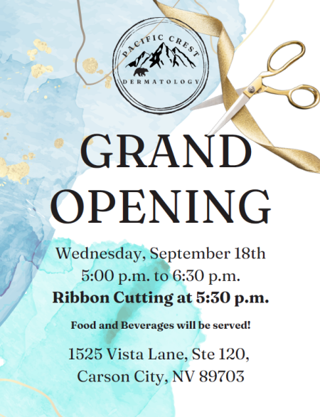 Carson City Chamber of Commerce, Grand Opening & Ribbon Cutting at Pacific Crest Dermatology