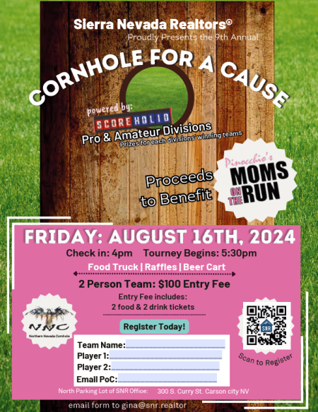 Carson City Events, 9th Annual Cornhole For A Cause