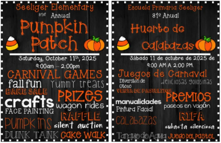 Carson City School District, 31st Pumpkin Patch & Fall Festival