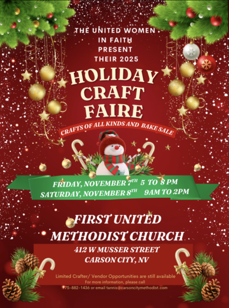 Carson City First United Methodist Church, UWF Holiday Craft Faire