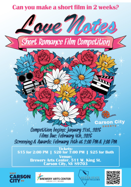 Brewery Arts Center, Love Notes Short Film Competition Screening