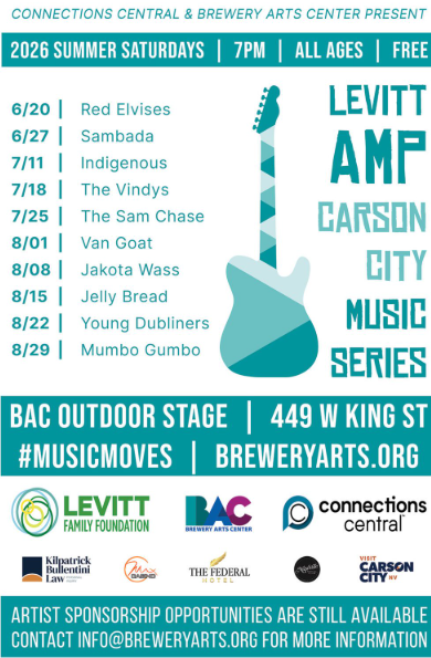 Brewery Arts Center, 2026 Levitt AMP Music Series