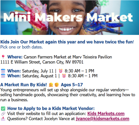 Carson Farmers Market, Mini Makers Market