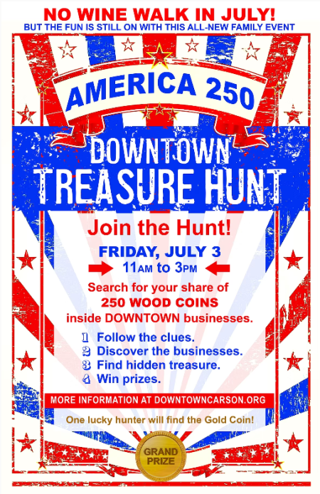 Carson City Downtown Business Association, Downtown Treasure Hunt