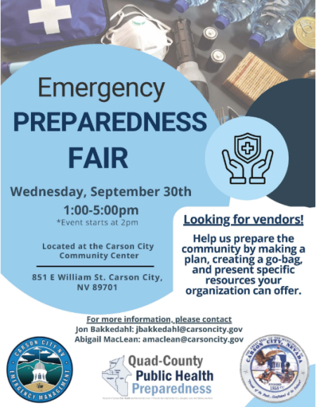 Carson City Events, Emergency Preparedness Fair