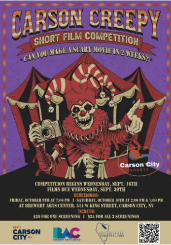 Brewery Arts Center, Carson Creepy Film Festival 2026