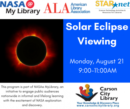 Carson City Library, NASA@ My Library: Solar Eclipse Viewing