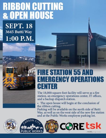 Carson City Events, Fire Station 55 Ribbon Cutting & Open House