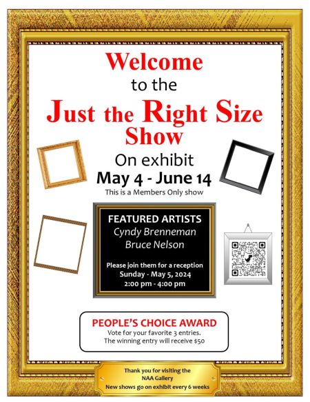 Nevada Artists Association, "Just the Right Size" Show