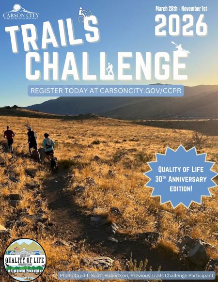 Carson City Parks, Recreation & Open Space, Carson City's third annual Trails Challenge