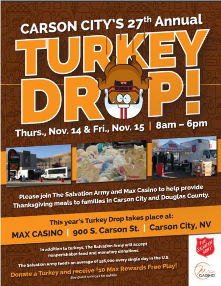 Max Casino, 27th Annual Turkey Drop