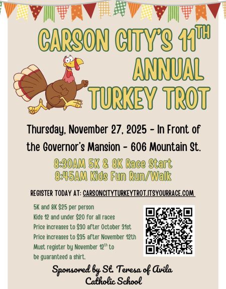 St. Teresa of Avila Catholic School, 11th Annual Thanksgiving Day Turkey Trot