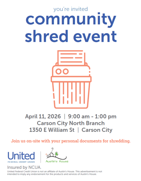 Carson City Events, Community Shred Event hosted by United Federal Credit Union
