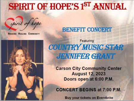 Carson City Community Center, Spirit of Hope Benefit Concert