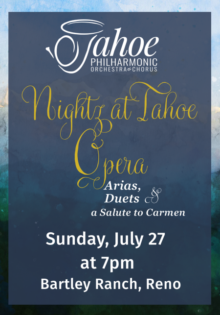 Tahoe Philharmonic, Nightz at Tahoe Opera (Reno)