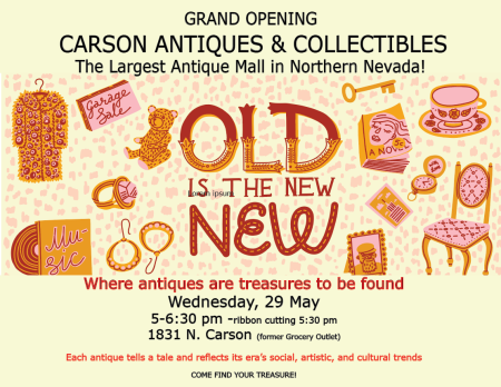 Carson City Events, Grand Opening: Carson Antiques & Collectibles Mall