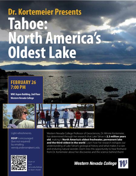 Western Nevada College, Lecture: Tahoe: North America's Oldest Lake