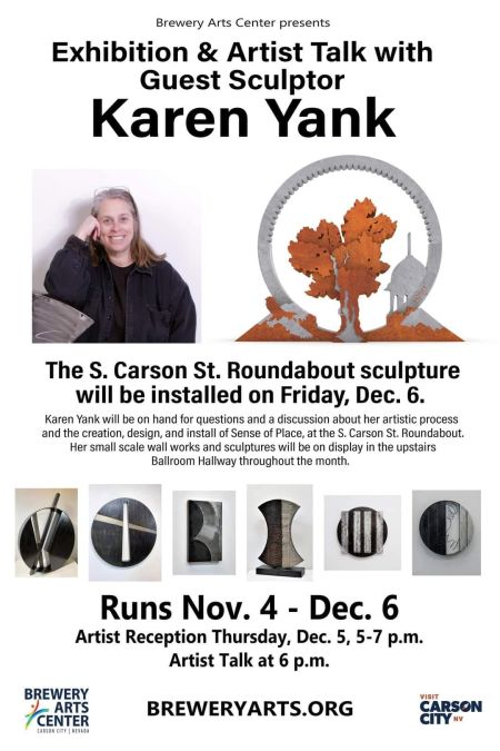 Brewery Arts Center, Exhibition & Artist Talk w/ Guest Sculptor, Karen Yank