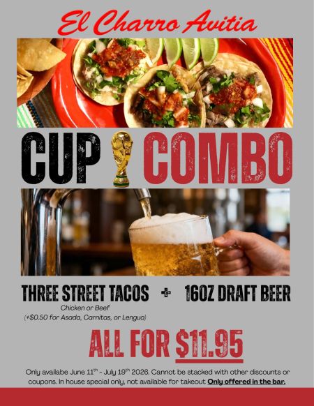 El Charro Avitia Mexican Restaurant, World Cup Combo