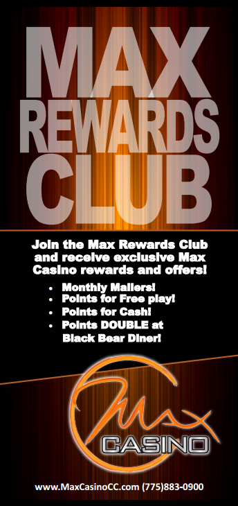 Max Casino, Join Max Rewards Club